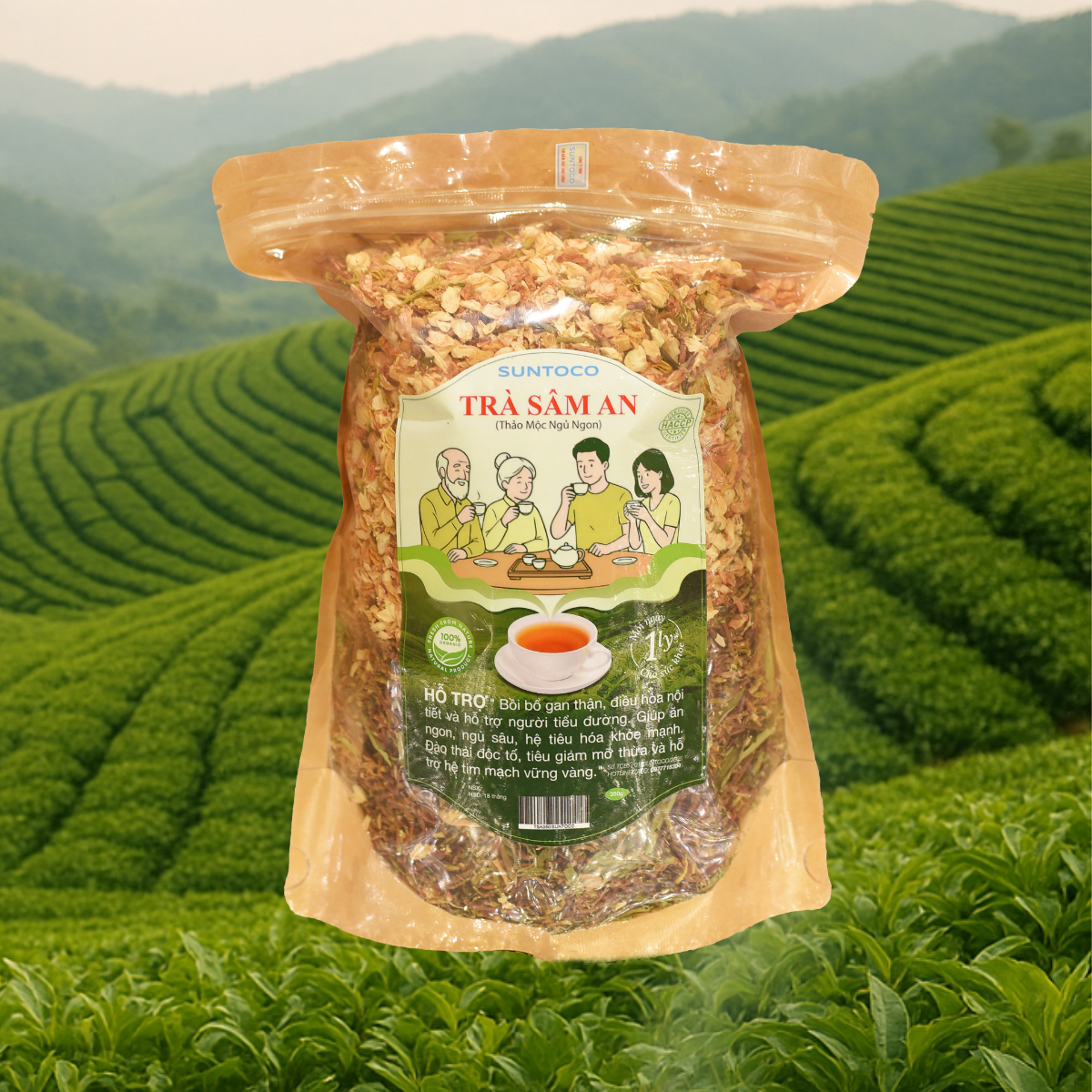 Sam An Trà Sâm An (Thảo mộc ngủ ngon) 350g - Suntoco